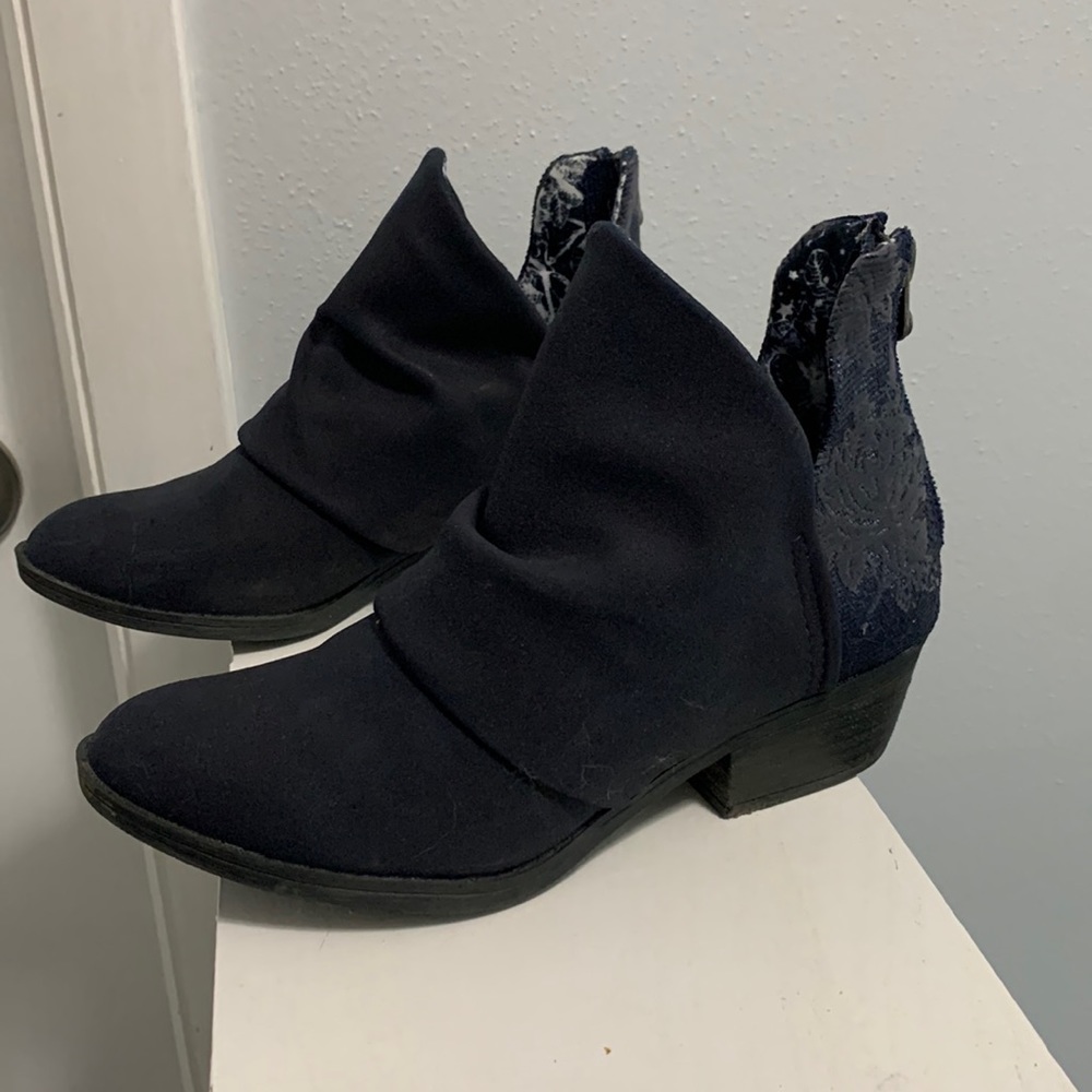 Navy blue Ankle boots